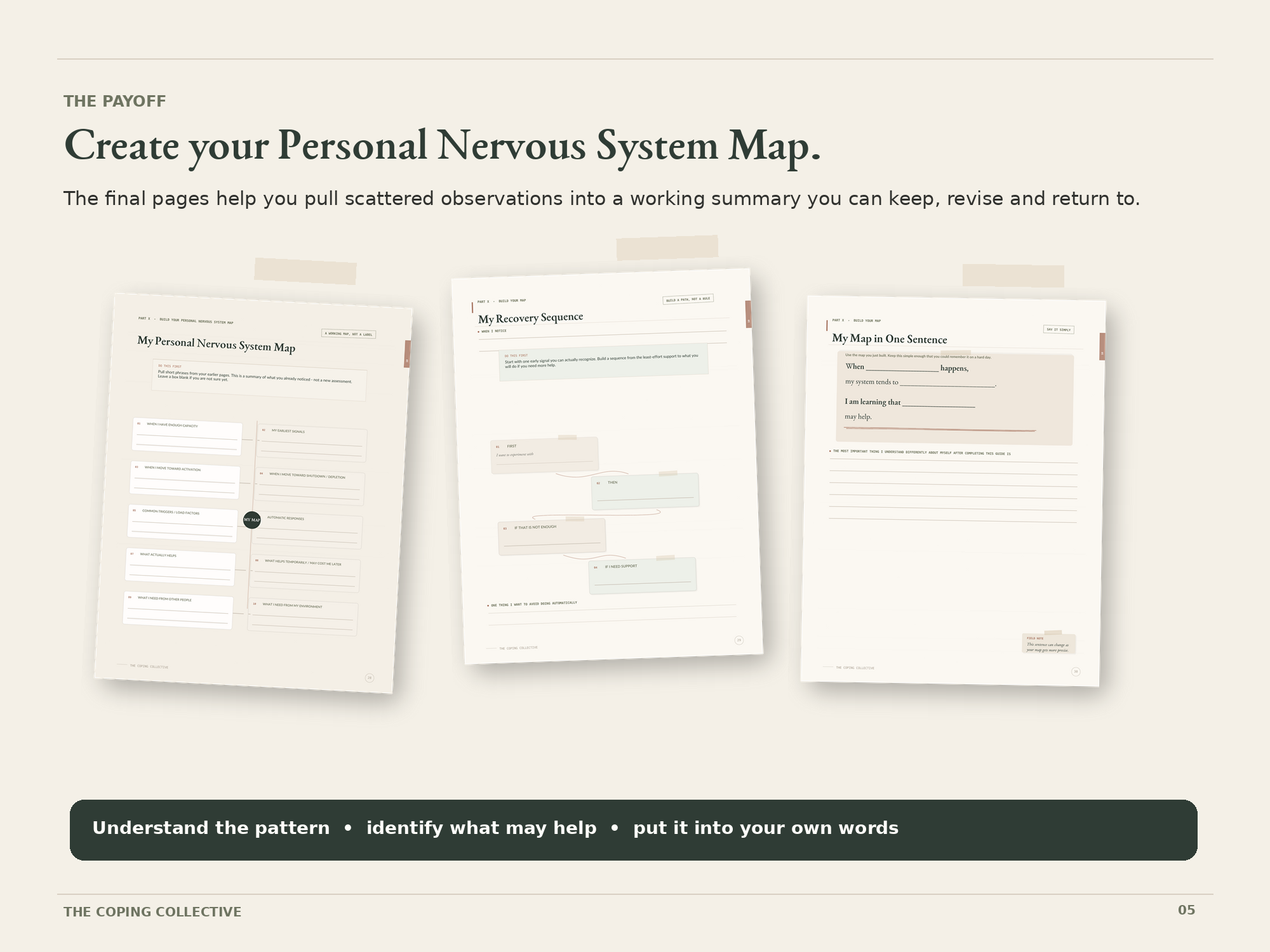 Preview of the Personal Nervous System Map and recovery sequence